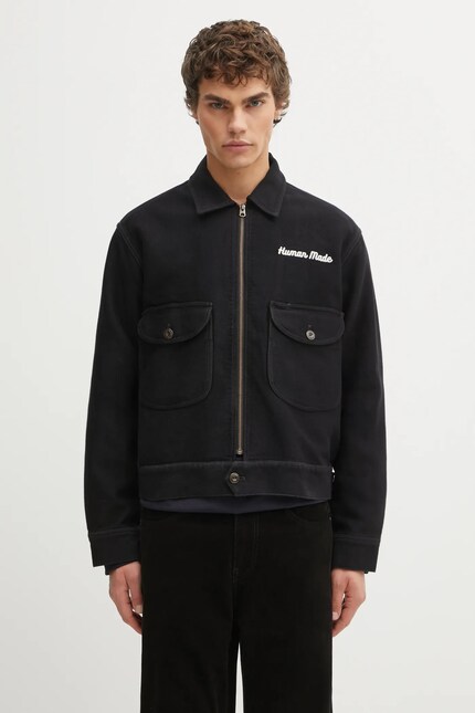 HUMAN MADE ブラック Lサイズ ジャケット Human Made cotton jacket ZIP-UP WORK PRM EU