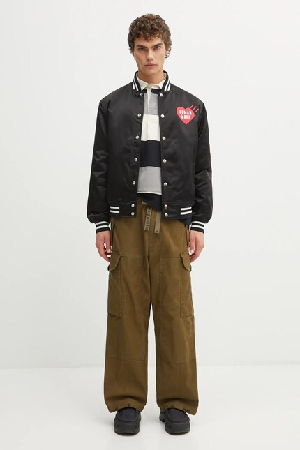 Human Made bomber jacket NYLON STADIUM black color HM30JK038 at PRM US