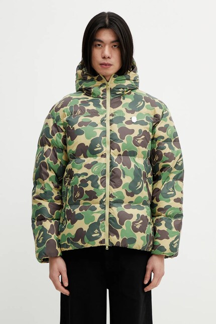 A Bathing Ape down jacket ABC Camo green color 001DNL801304M at PRM US