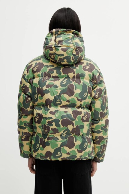 A Bathing Ape down jacket ABC Camo green color 001DNL801304M at PRM US