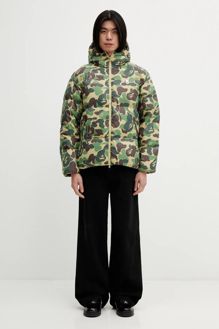 A Bathing Ape down jacket ABC Camo green color 001DNL801304M at PRM US