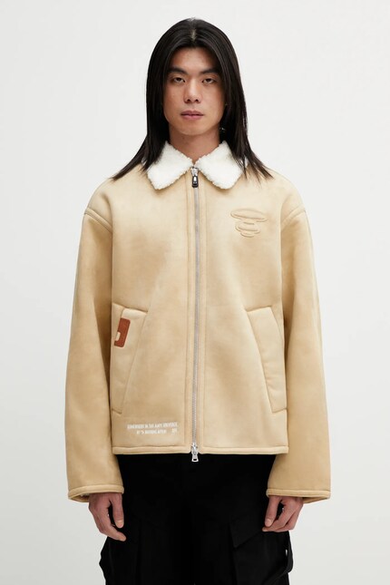 AAPE jacket beige color AAPJKM7747XXP at PRM US