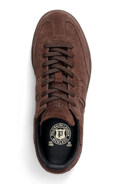 Polo Ralph Lauren suede sneakers Bedford brown color 804975536003