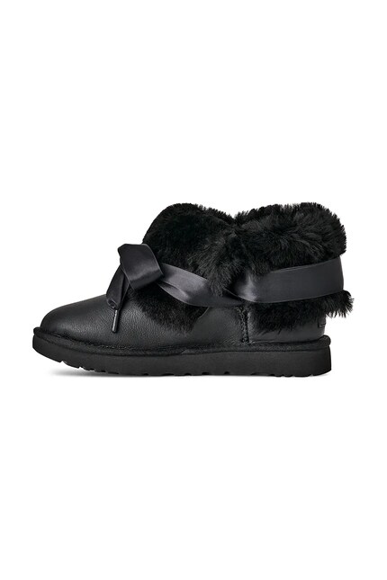 UGG leather snow boots Bailey Tie Lthr black color 1176090.BLK at
