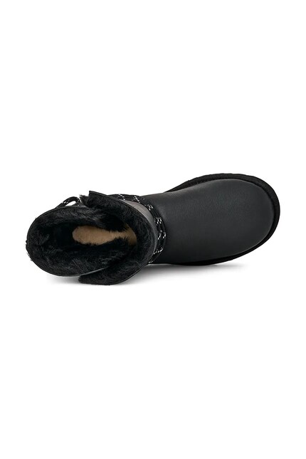 UGG leather snow boots Bailey Tie Lthr black color 1176090.BLK at