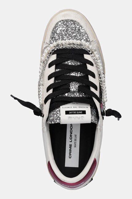 Crime London sneakers din piele SK8 DELUXE culoarea alb, 25101AA8