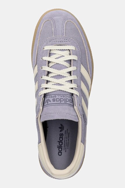 Mの6枚「ベージュ3枚とパープル3枚」 adidas Originals leather sneakers Handball Spezial W violet color