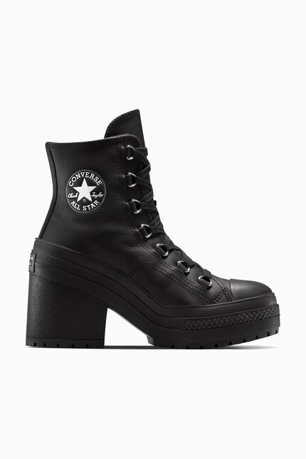 Кеди Converse Chuck 70 De Luxe Heel колір чорний каблук блок
