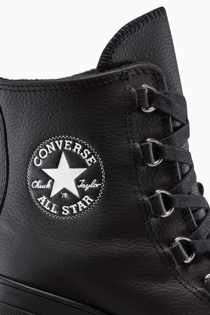 Кеди Converse Chuck 70 De Luxe Heel колір чорний каблук блок