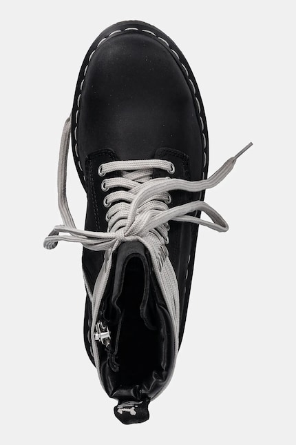Rick Owens DRKSHDW leather biker boots x Dr. Martens Quad Sole Rick Owens DRKSHDW leather biker boots x Dr. Martens Quad Sole