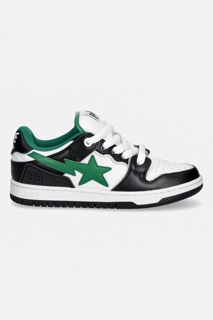 A Bathing Ape leather sneakers NEW BAPE SK8 STA #1 black color