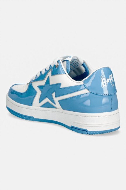 A Bathing Ape leather sneakers BAPE STA ICON #1 blue color  display picture 2
