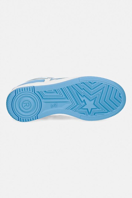 A Bathing Ape leather sneakers BAPE STA ICON #1 blue color