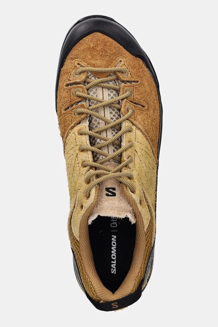 ラムスウェード　ボレロ　黒　パーティー Salomon suede shoes X-Alp Suede brown color L47876300 at PRM US