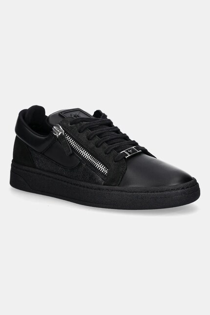Кожаные кроссовки Giuseppe Zanotti GZ/94 цвет чёрный RU50011.002