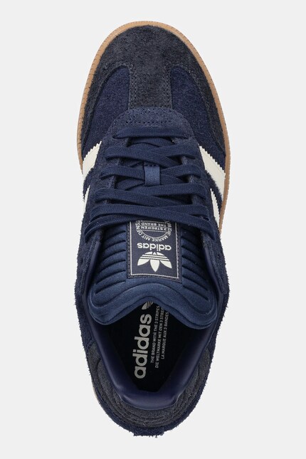 Замшеві кросівки adidas Originals Samba Xlg колір синій JS3827