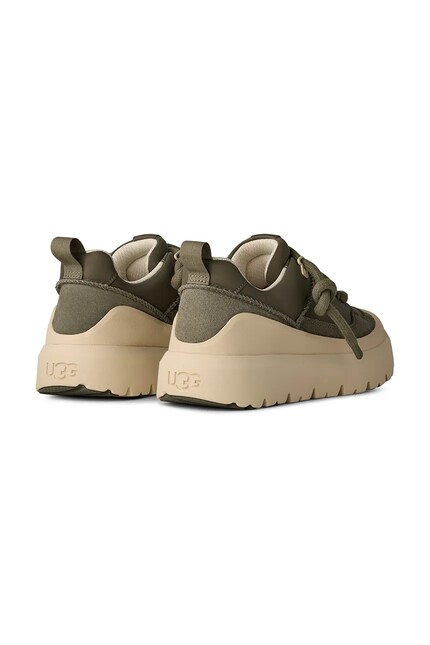 Шкіряні кросівки UGG Heritage Utility Sneaker колір зелений