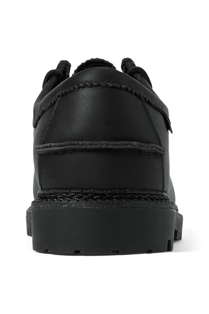Polo Ralph Lauren leather shoes Jett Apron black color