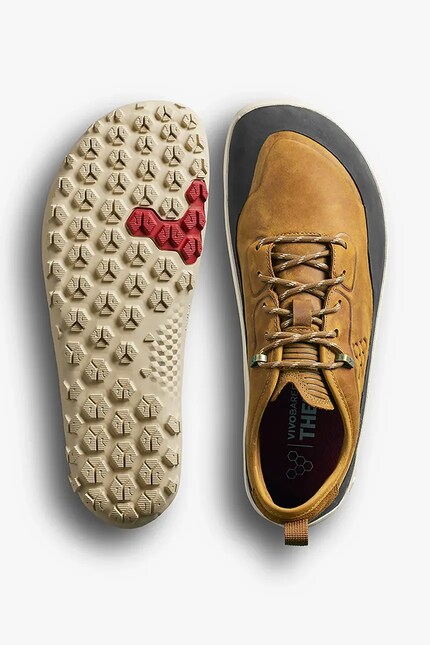 Vivobarefoot ghete de piele TRACKER LEATHER LOW culoarea verde
