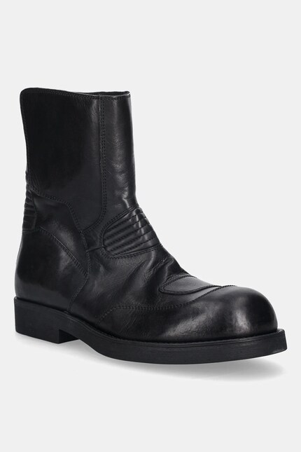MM6 Maison Margiela leather shoes black color SH3WU0015.P7431