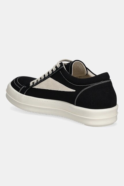 新品 41 RICK OWENS DRK SHDW サンダル 黒白 5903 Rick Owens DRKSHDW plimsolls Vintage Sneaks black color DU02E7803