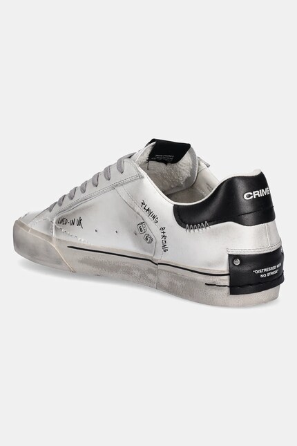 Кожаные кроссовки Crime London DISTRESSED DECONSTRUCTED цвет белый