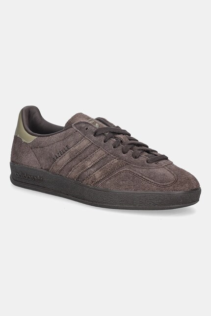Замшеві кросівки adidas Originals Gazelle Indoor колір коричневий
