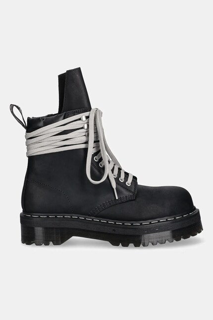 rickowens ブーツ Rick Owens DRKSHDW leather hiking boots x Dr. Martens Quad Sole