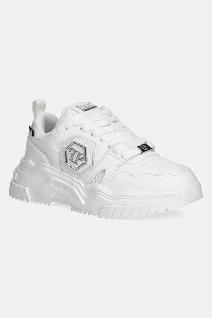 Philipp Plein sneakers New Predator culoarea alb, USC0837.PTE003N
