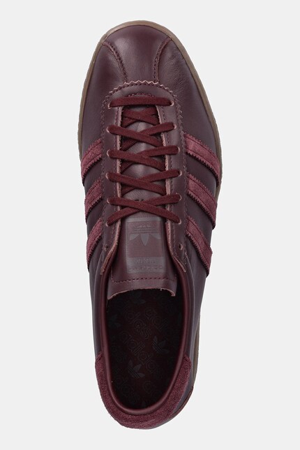 adidas tobacco maroon adidas Originals leather sneakers Tobacco maroon color JS1365 at PRM US