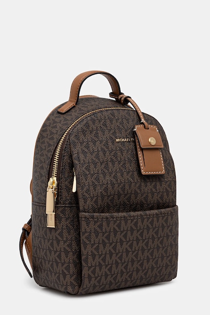 MICHAEL Michael Kors rucsac SABLE culoarea maro, mic, cu imprimeu MICHAEL Michael Kors rucsac SABLE culoarea maro, mic, cu imprimeu