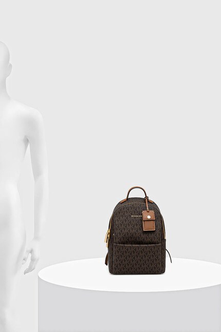 MICHAEL Michael Kors rucsac SABLE culoarea maro, mic, cu imprimeu
