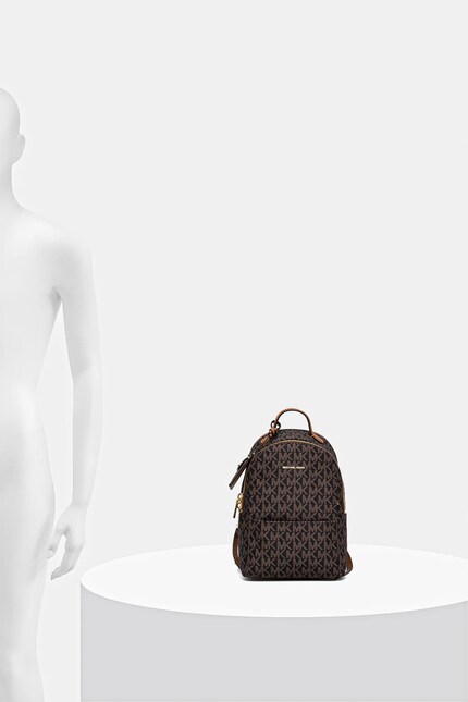 MICHAEL Michael Kors rucsac SABLE culoarea maro, mic, cu imprimeu