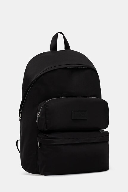MM6 Maison Margiela backpack black color smooth SB5WA0006.P8504