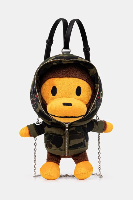 A Bathing Ape zaino 1st Camo Baby Milo colore verde 002BAL802006L