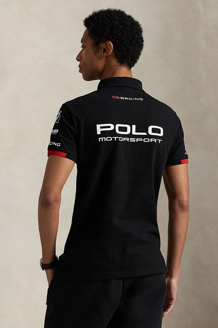 Polo Ralph Lauren polo shirt Sskccmslm2 Short Sleeve black color