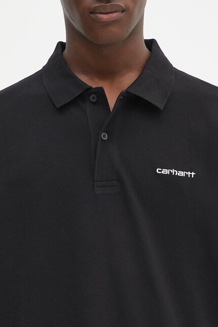 Carhartt WIP cotton polo shirt S/S Carhartt Script PRM EU