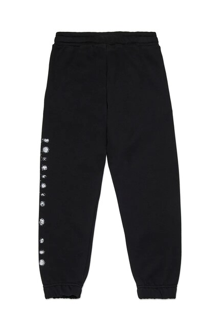 Детские хлопковые штаны Diesel PANTLI TROUSERS цвет чёрный с