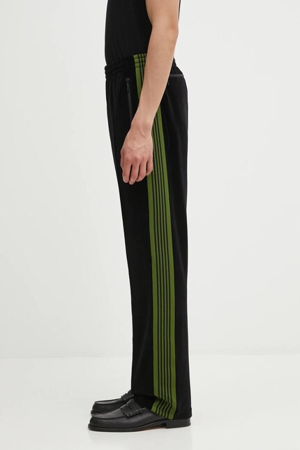 Needles joggers Narrow Track Pant black color with an application
