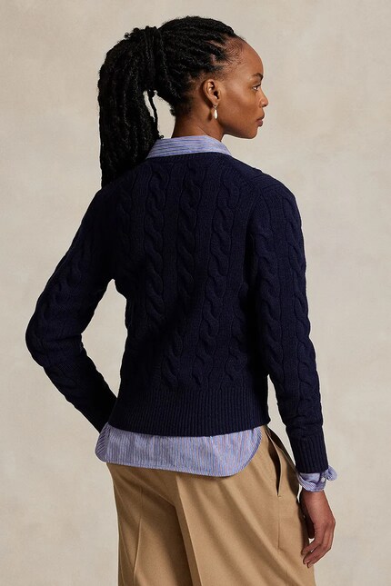 Polo Ralph Lauren cardigan wool Women's navy 211972104 at PRM US