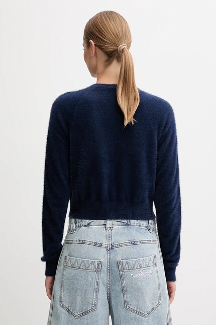 Джемпер adidas Originals Fluffy Cardigan цвет синий JW3644
