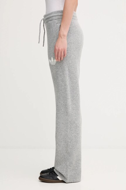 adidas Originals wool blend sweatpants Knitted Pants gray color