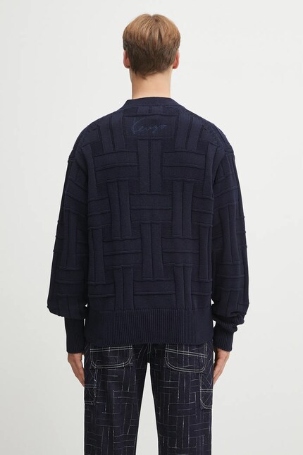 Kenzo cotton cardigan Gots Kenzo Weave Cardigan PRM EU