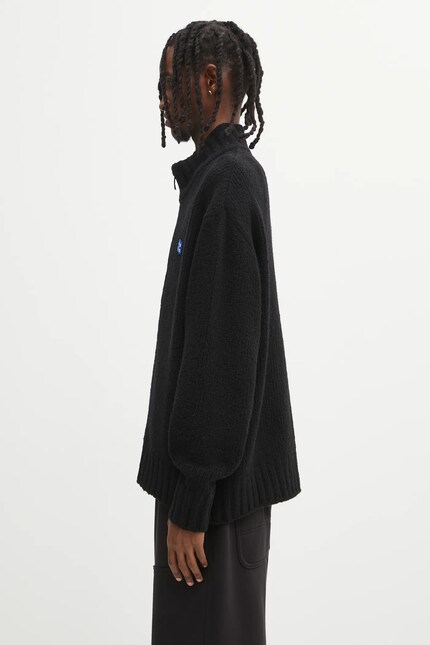 Ader Error cardigan with wool blend KNIT black color