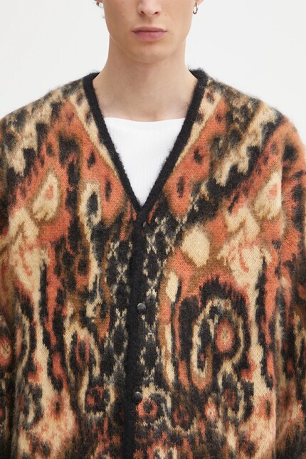 Needles cardigan with mohair Paisley PRM EU