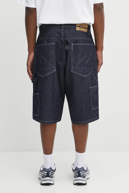 NEIGHBORHOOD denim shorts denim painter short pants blue color