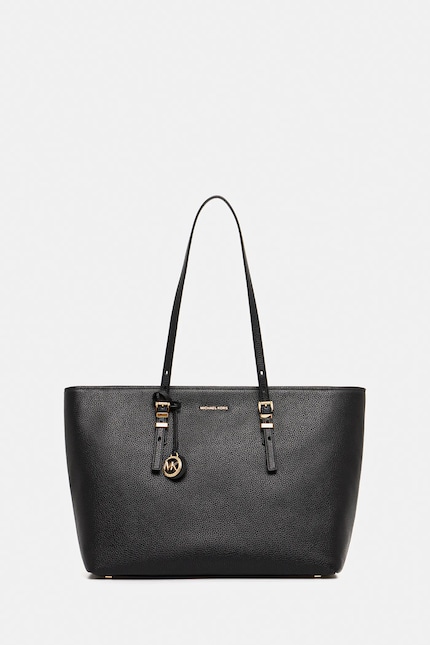 MICHAEL Michael Kors geantă de piele QUINN culoarea negru MICHAEL Michael Kors geantă de piele QUINN culoarea negru