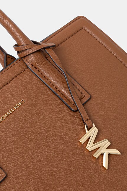 MICHAEL Michael Kors geantă de piele LAILA culoarea maro