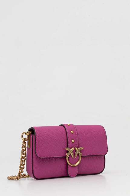 Pinko geantă de piele culoarea roz, 105353 A2OX | ANSWEAR.ro