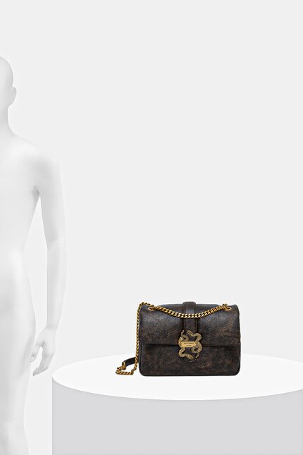 Just Cavalli poșetă culoarea maro, 79RA4BC3 ZSD10 | ANSWEAR.ro
